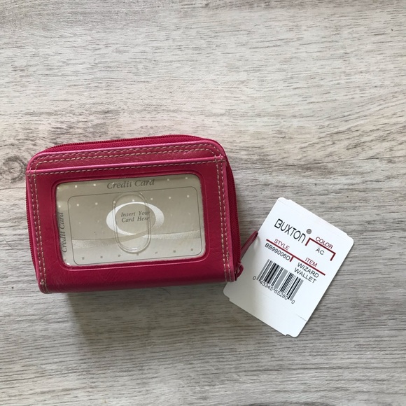 Buxton Hot Pink Wizard Wallet NWT Lots of Compartments - Picture 6 of 6